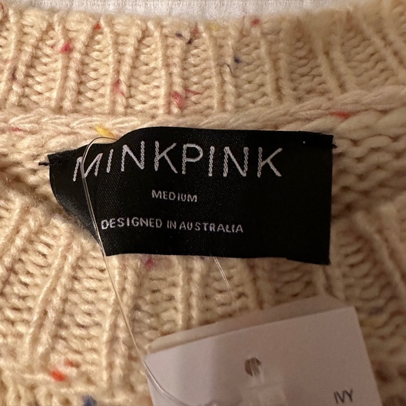 Mink Pink Sabrina Pom Pom Sweater - NWT - Size M - Picture 8 of 12